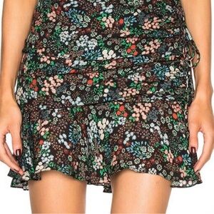 Veronica Beard Multicolor Floral Mini Skirt